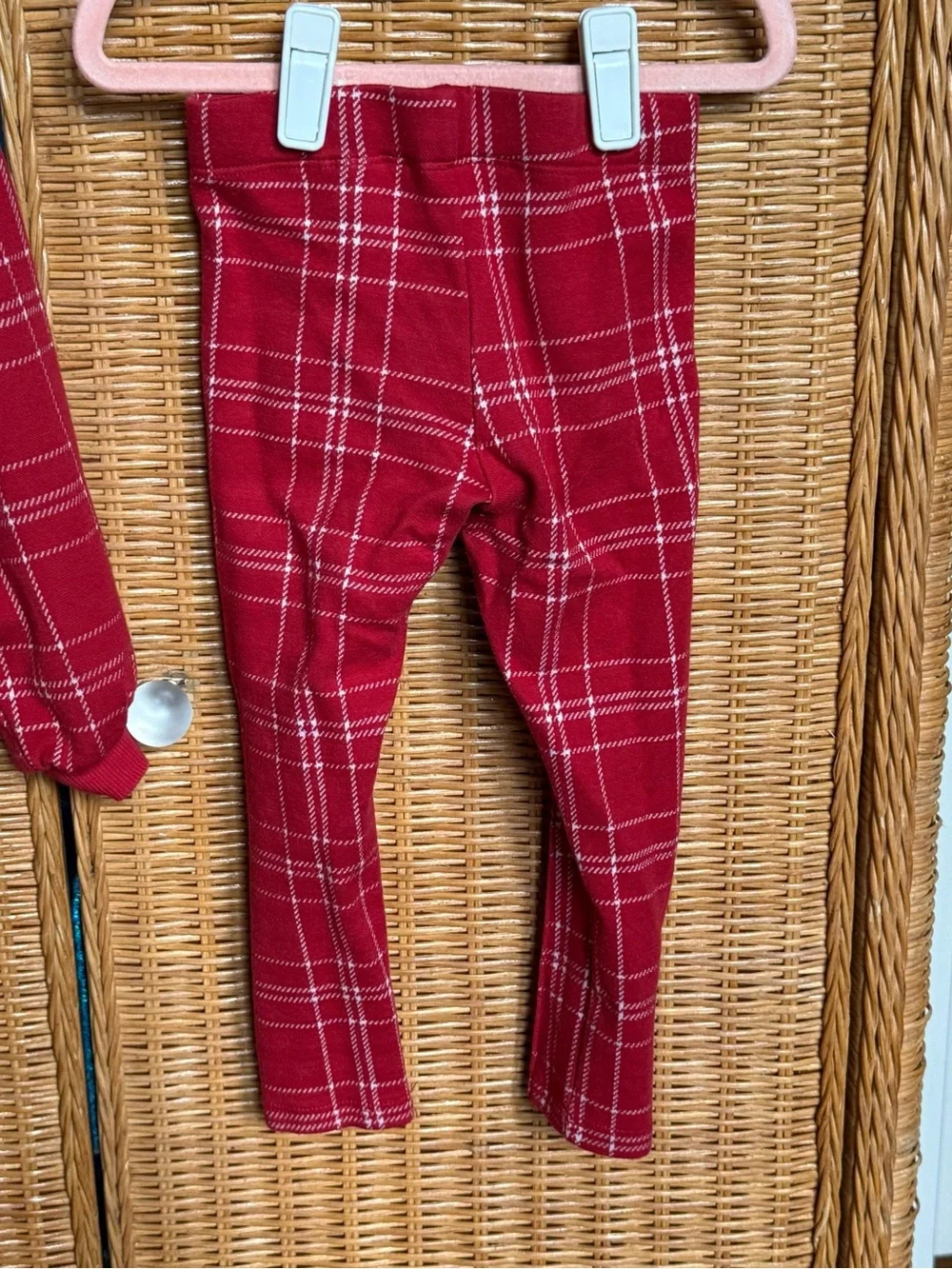 H&M Girls' Plaid red Set